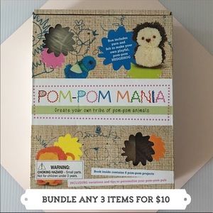 🆕 Pom Pom Mania Kit (to make a hedgehog)